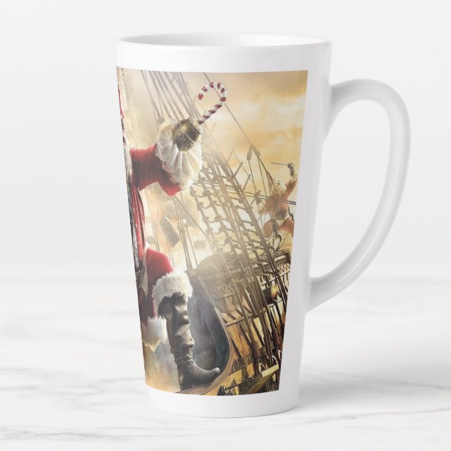 Taza De Café Latte Santa Es Un Pirata (Derecha)