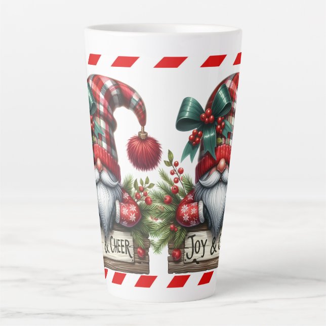 Taza De Café Latte Santa Gnome (Anverso)