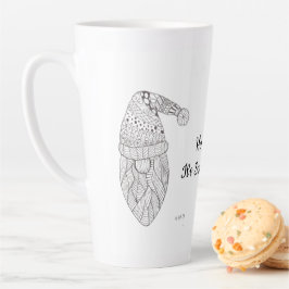 Taza De Café Latte Santa Gnome Holiday Mug