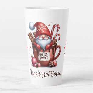 Taza De Café Latte Santa Gnome Tan Dulce