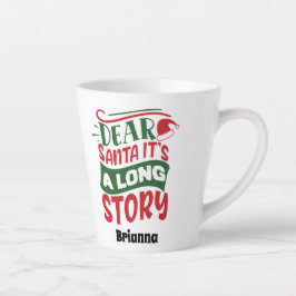 TAZA DE CAFÉ LATTE SANTA LATTE MUG PERSONALIZADA