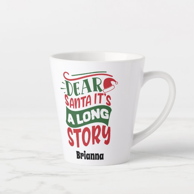 TAZA DE CAFÉ LATTE SANTA LATTE MUG PERSONALIZADA (Derecha)
