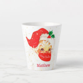 Taza De Café Latte Santa Navidades Distancia Social Merry Personal