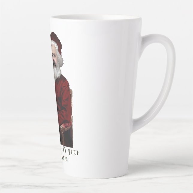 Taza De Café Latte SantaKarl MarXmas (Derecha)