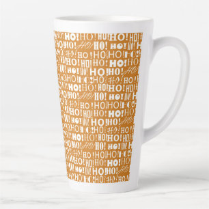 Taza De Café Latte Santa's Jolly Greeting HO! ¡Oh! ¡HO! en Brandy Pun