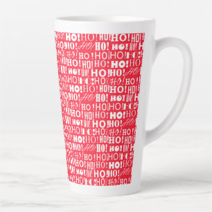 Taza De Café Latte Santa's Jolly Xmas HO! ¡Oh! ¡HO! En Strawberry Pin