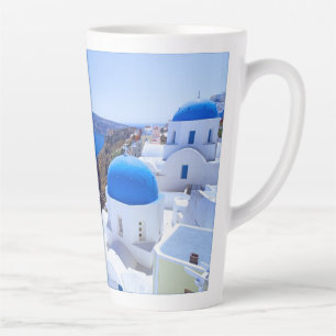 Taza De Café Latte Santorini