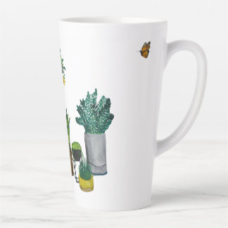 Taza De Café Latte Santuario de jardín