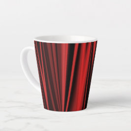 Taza De Café Latte Satina roja - Latte Mug