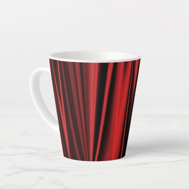 Taza De Café Latte Satina roja - Latte Mug (Ángulo izquierdo)