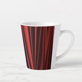 Taza De Café Latte Satina roja - Latte Mug