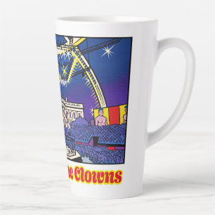 Taza De Café Latte Sátira Política Enviar a los Payasos Casa Blanca