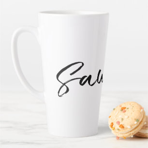 Taza De Café Latte Saudade Black