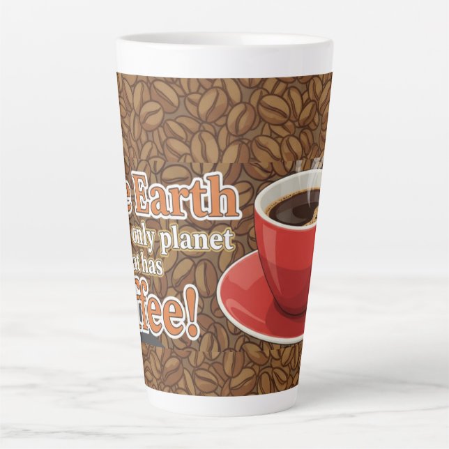 Taza De Café Latte Save Coffee!! (Anverso)