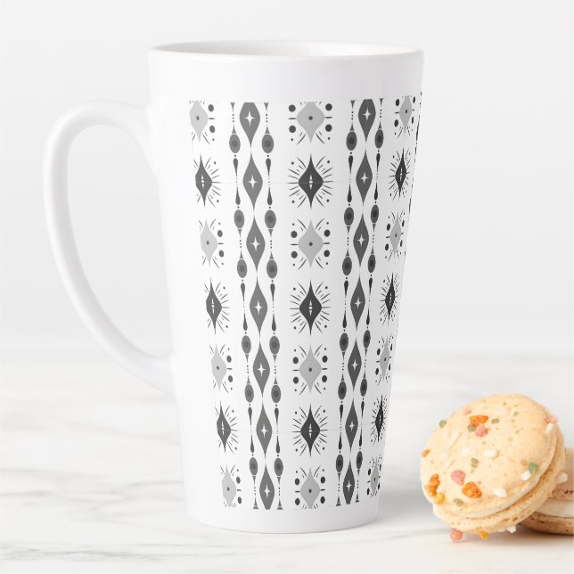 Taza De Café Latte Scandi Motif | (In situ)