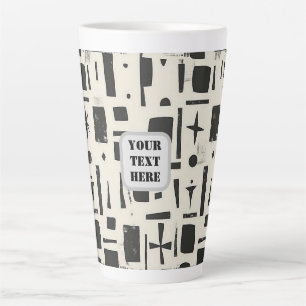 Taza De Café Latte Scandi Motif No. 4  