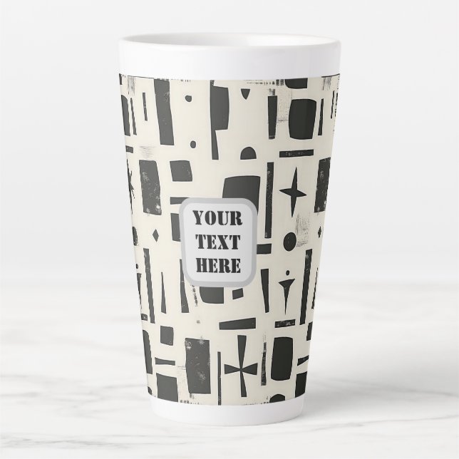 Taza De Café Latte Scandi Motif No. 4 | (Anverso)