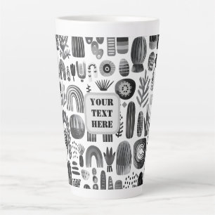 Taza De Café Latte Scandi Motif No. 5  