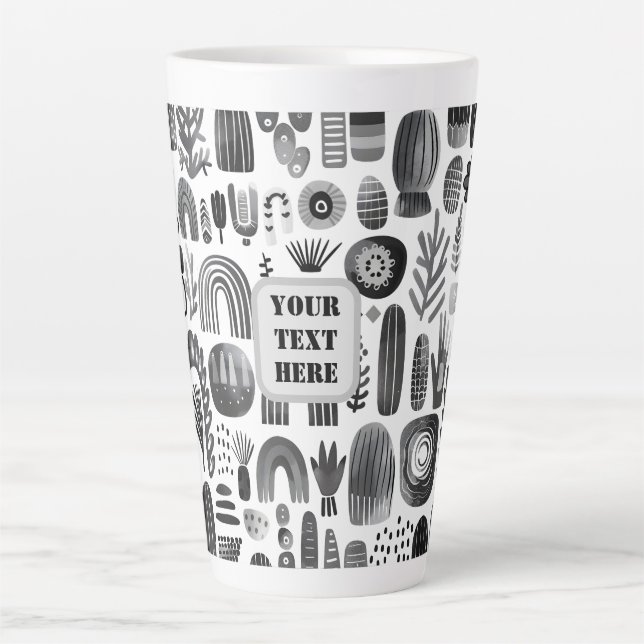 Taza De Café Latte Scandi Motif No. 5 | (Anverso)