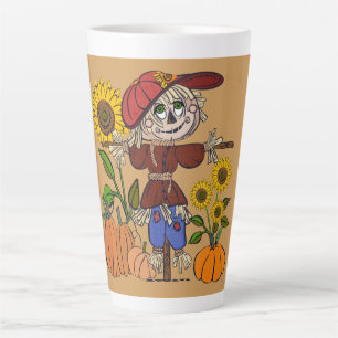 Taza De Café Latte Scarecrow Super Cute