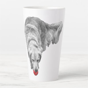 Taza De Café Latte Scarlet Ember Gaze