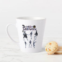 Taza De Café Latte Scary Skeletons Fiesta