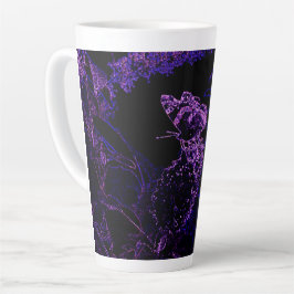Taza De Café Latte Schmetterling  Lila