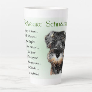 Taza De Café Latte Schnauzer en miniatura