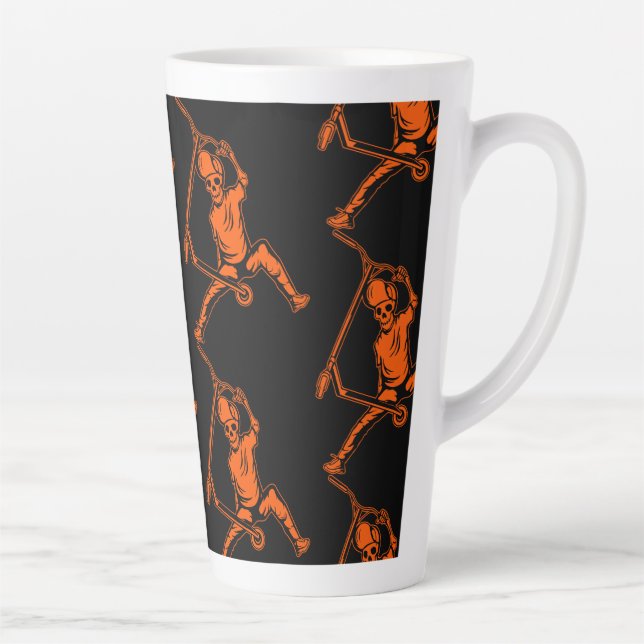 Taza De Café Latte Scooters de Trick de Estilo Libre (Derecha)