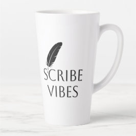 Taza De Café Latte Scribe Vibes Author Writer Poet 