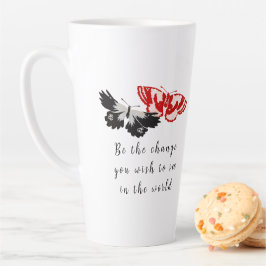 Taza De Café Latte Sé el cambio que deseas ver en el mundo