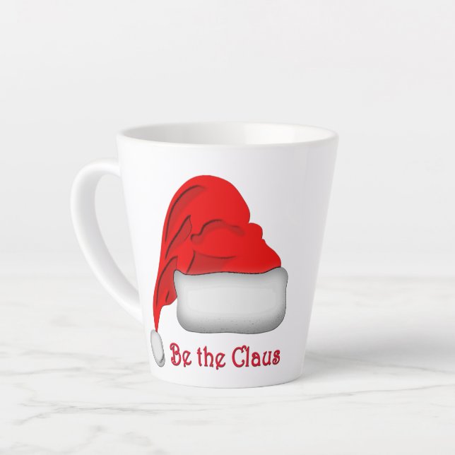 Taza De Café Latte Sé el Claus Latte Mug (Ángulo izquierdo)