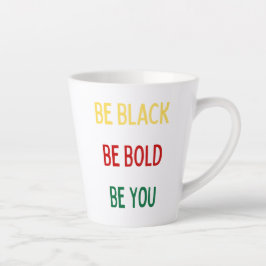 Taza De Café Latte Sé Negro, Negrita, Mug