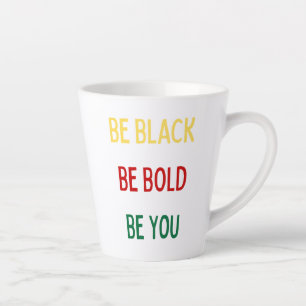 Taza De Café Latte Sé Negro, Negrita, Mug