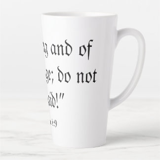 Taza De Café Latte Sé valiente blanco latte mug