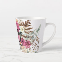 Taza De Café Latte Sea muy moderno acuarela Pampas Grass Latte Mug
