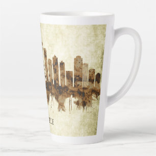 Taza De Café Latte Seattle Washington Cityscape