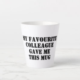 Taza De Café Latte Secreto de obsequio de regalo de una colega divert