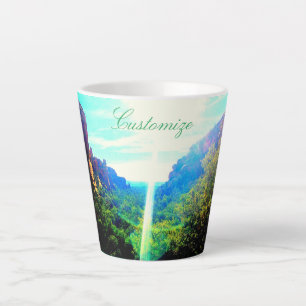 Taza De Café Latte Sedona Light Beam Thunder Cove
