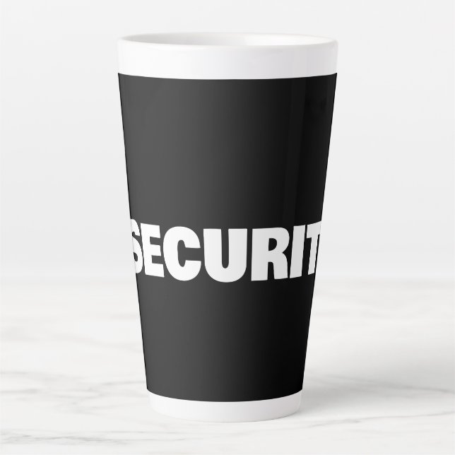 Taza De Café Latte Seguridad (Anverso)