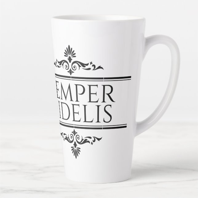 Taza De Café Latte Semper Fidelis (Derecha)