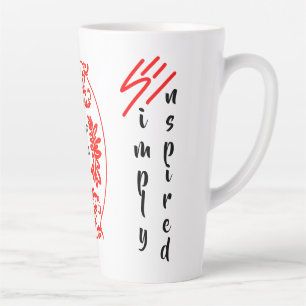 Taza De Café Latte Sencillamente "Una copa a la vez" Latte Mug