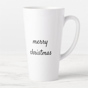 Taza De Café Latte Sencillo logo de personalizado minimalista elegant