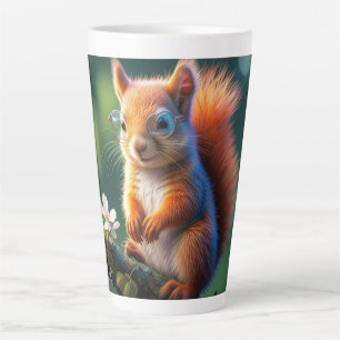 Taza De Café Latte Sentada de ardilla marrón en la rama 567656