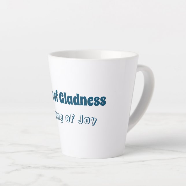 Taza De Café Latte Sentido de alegría, sensación de alegría latte mug (Ángulo derecho)