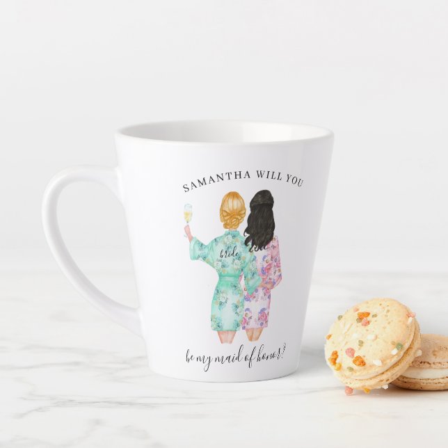 Taza De Café Latte ¿Serás mi propuesta de dama de honor? (In situ)