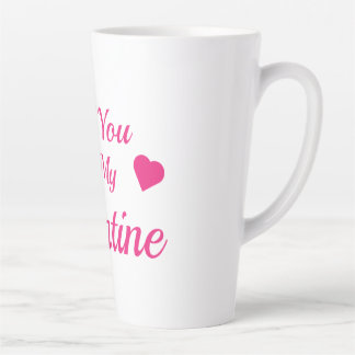 Taza De Café Latte Serás Mi San Valentín Latte Mug