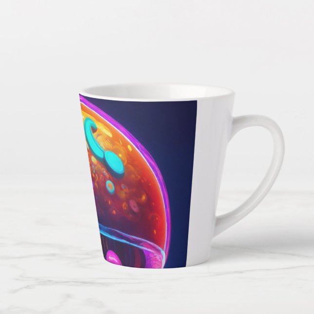 Taza De Café Latte Serene Jellyfish Tranquility Mug (Derecha)