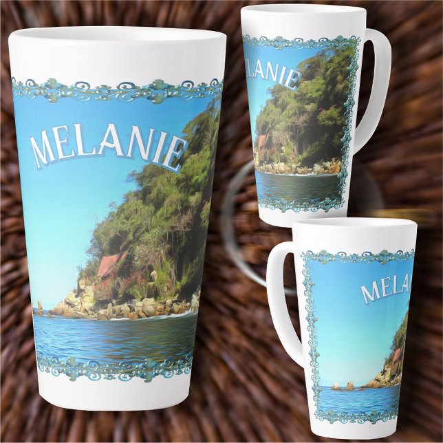 Taza De Café Latte Serene Yelapa 0758 (Subido por el creador)