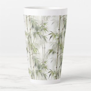Taza De Café Latte Serenidad de bambú  